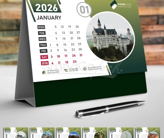 2026-Desk-Calendar-Template-Modern-Green.webp