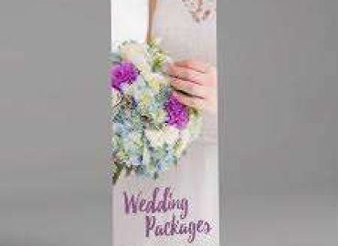 Narrow roll up banner